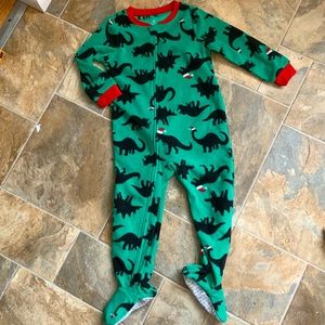 Boys T-Rex Christmas Pajamas